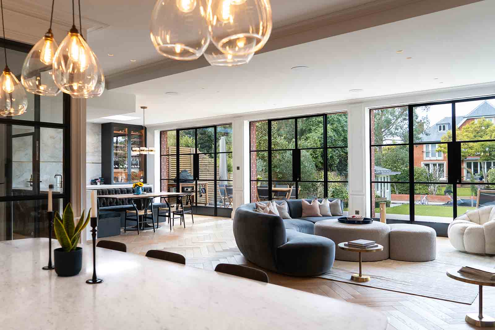 Trio of double doors