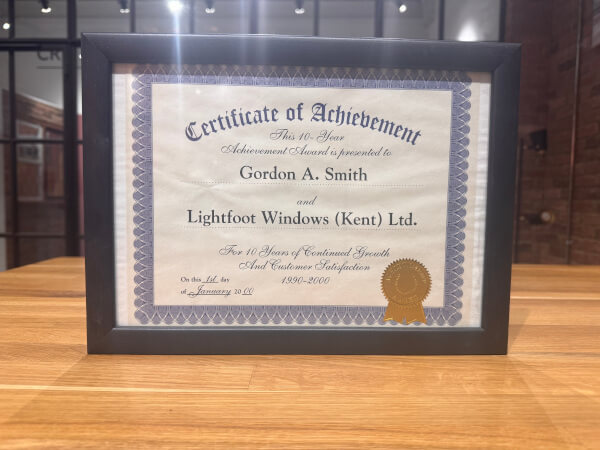 Award for Lightfoot Windows