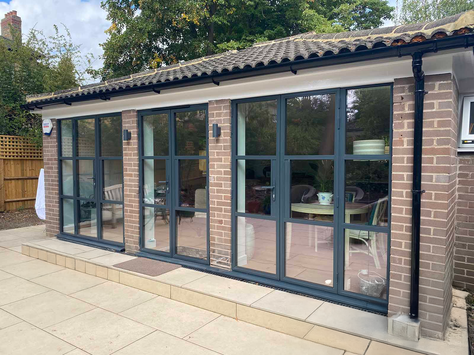 Trio of double doors