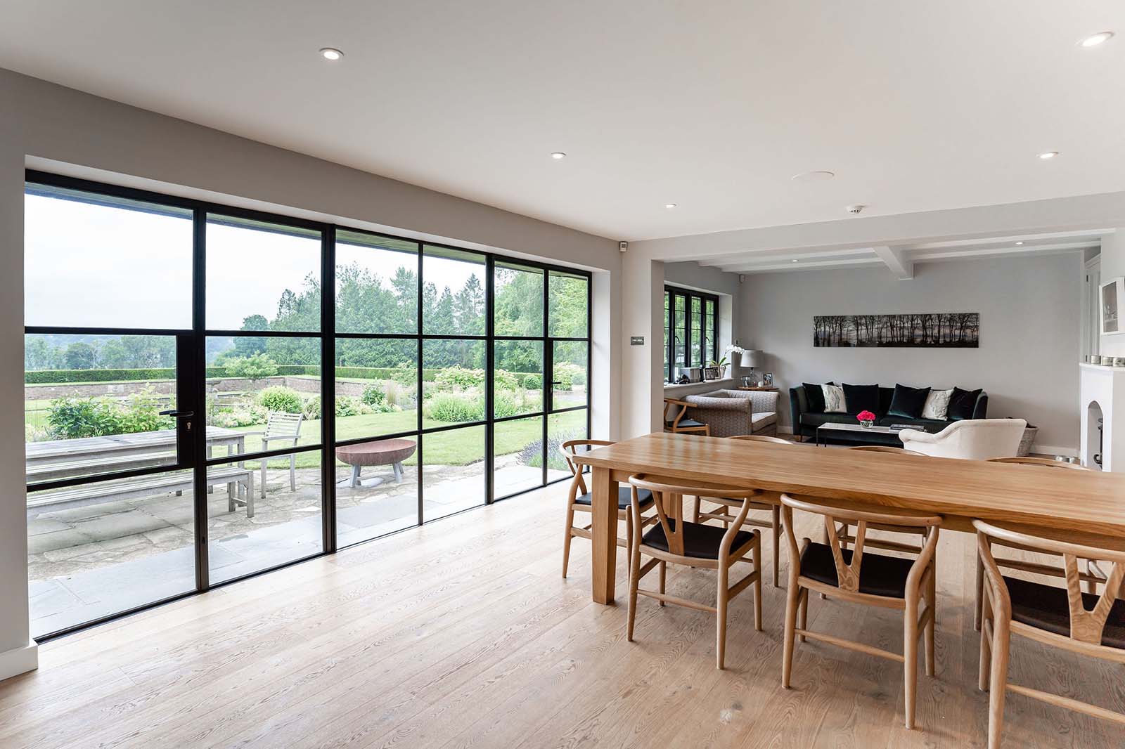 Large steel kitchen doors