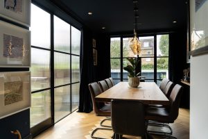 Redgrave project - an installation photo of Crittall external steel doors