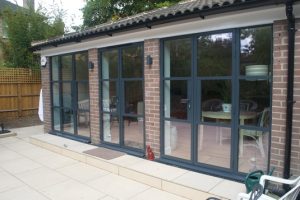 Slim aluminium doors
