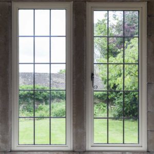 interior view of Homelight Windows showing green scenery outside 